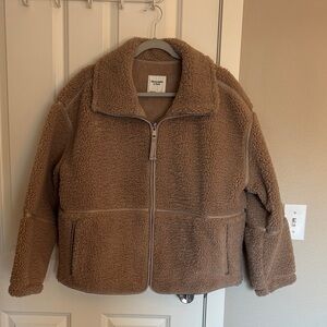 Abercrombie & Fitch Brown Sherpa Jacket